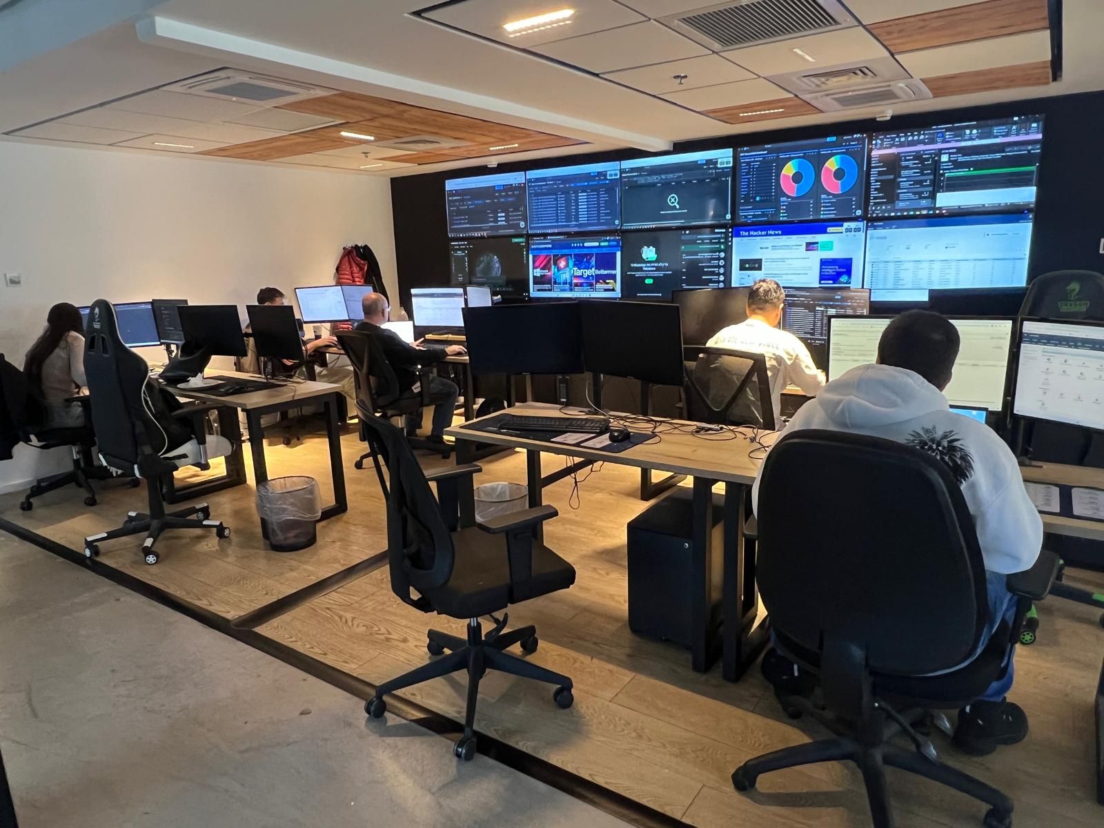 QMasters Tel Aviv SOC — 16 analysts, 24/7